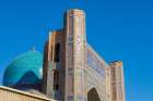 Samarkand, Uzbekistan, Central Asia. The Bibi Khanym Mosque. Art Print